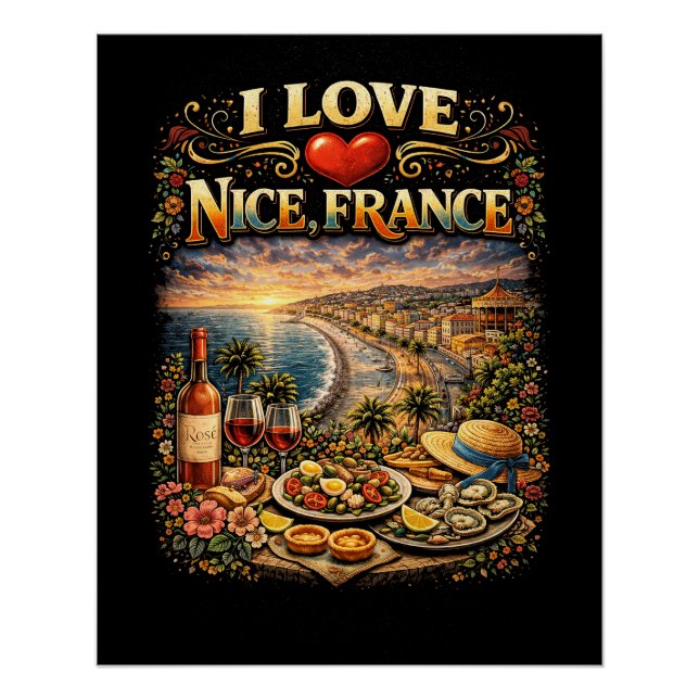 Ich liebe Nizza Poster (Vorderseite)