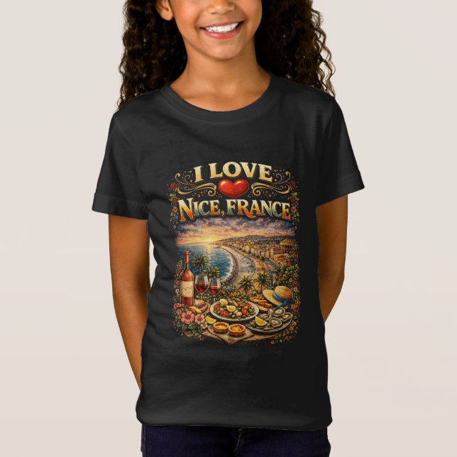 Ich liebe Nizza T-Shirt (Vorderseite)