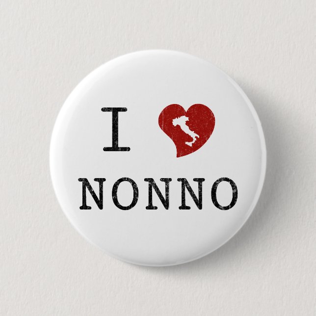 Ich liebe Nonno Button (Vorderseite)