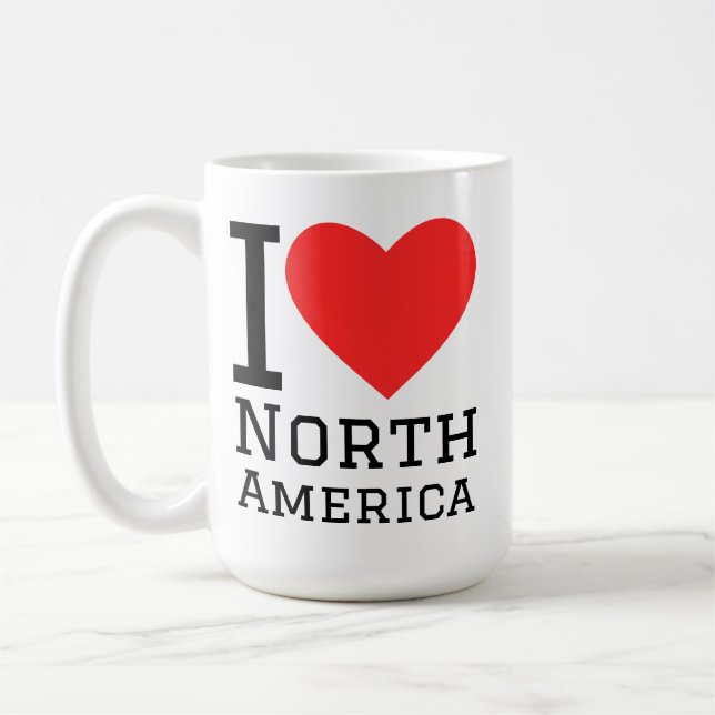 Ich liebe Nordamerika Kaffeetasse (Links)