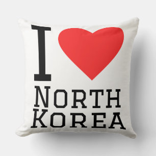 Ich liebe Nordkorea Kissen
