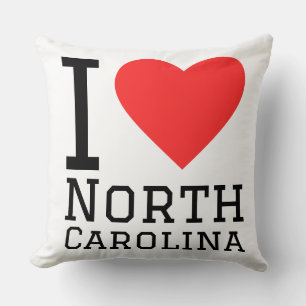 Ich liebe North Carolina Kissen