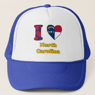 Ich liebe North Carolina Truckerkappe