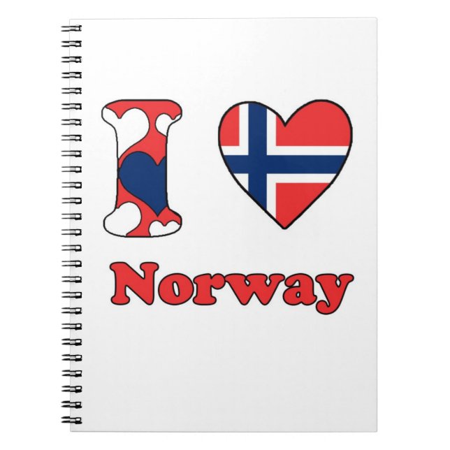 Ich liebe Norwegen Notizblock (Vorderseite)