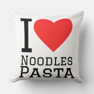 Ich liebe Nudeln Pasta Kissen