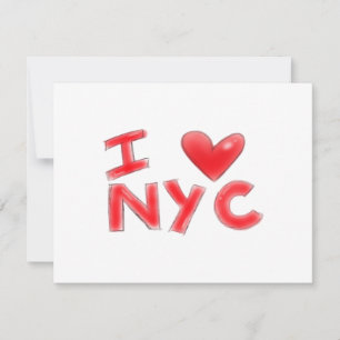 Ich liebe NYC Classic Einladung