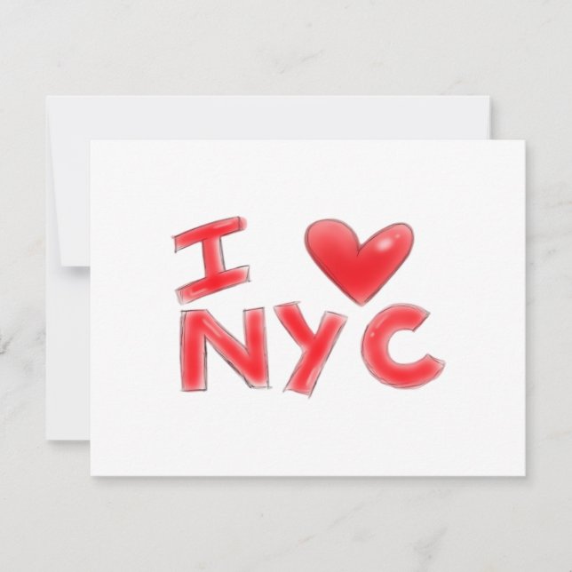 Ich liebe NYC Classic Feiertagskarte (Vorderseite)