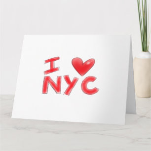 Ich liebe NYC Classic Karte