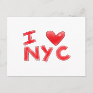 Ich liebe NYC Classic Postkarte