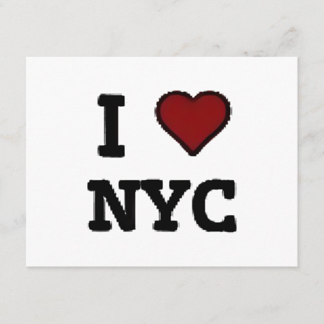 Ich liebe NYC Herz Begleitkarte (Vorderseite)