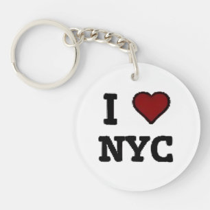 Ich liebe NYC Herz Schlüsselanhänger