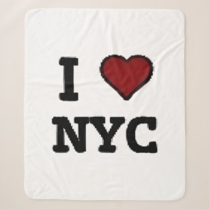 Ich liebe NYC Herz Sherpadecke
