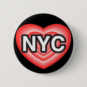 Ich liebe NYC. Ich Liebe NYC. New York City. I hea Button
