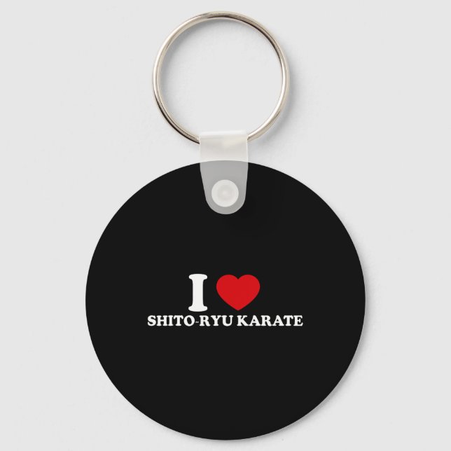 Ich liebe O-ryu Karate  Schlüsselanhänger (Vorderseite)