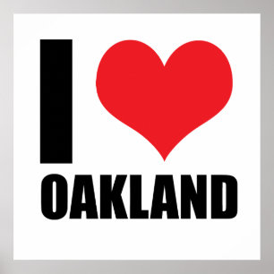 Ich liebe Oakland Poster