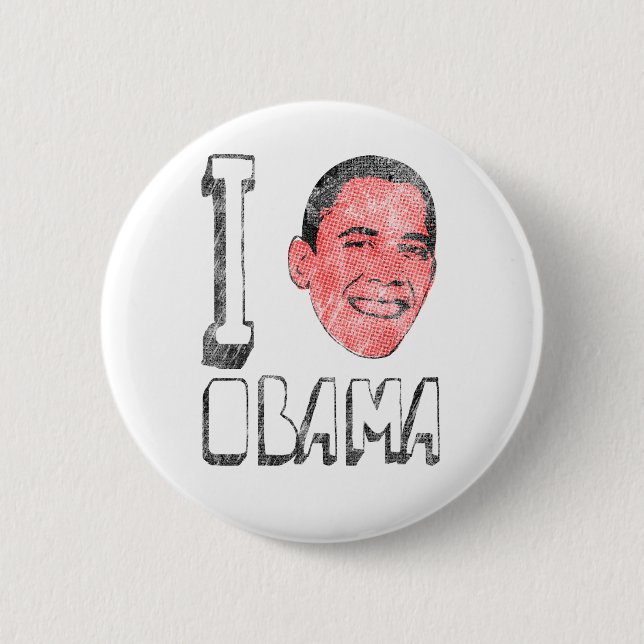 Ich liebe Obama Buttons (Vorderseite)