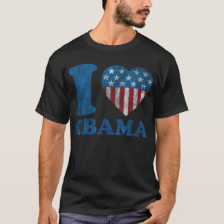 Ich liebe Obama Classic Stars - Streifen I Heart S T-Shirt