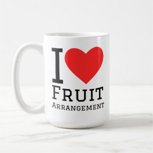 Ich liebe Obstarrangements Kaffeetasse