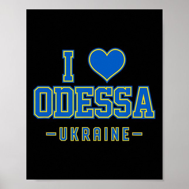 Ich liebe Odessa Ukraine  Poster (Vorne)
