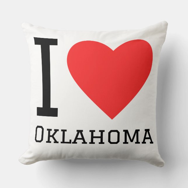 Ich liebe Oklahoma  Kissen (Vorderseite)