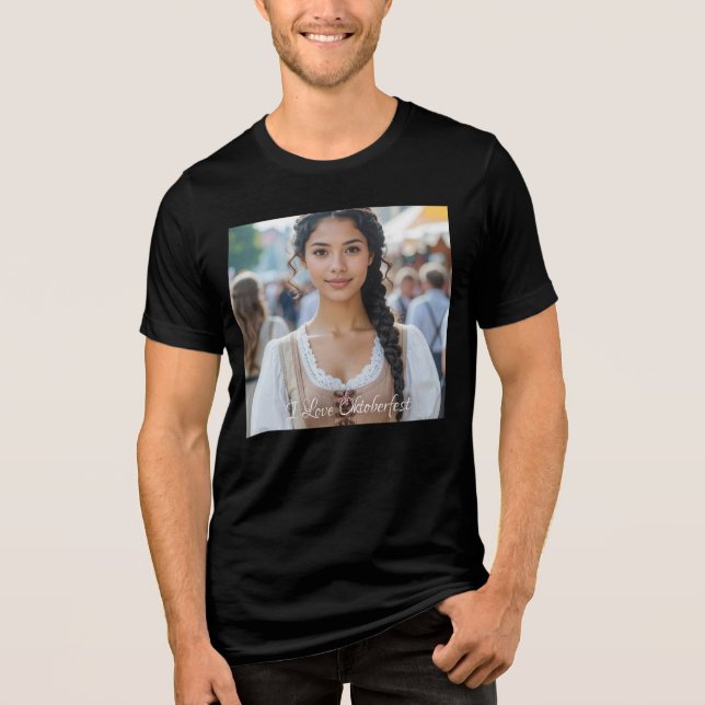 ICH LIEBE OKTOBERFEST Tri-Blend SHIRT (Vorderseite)