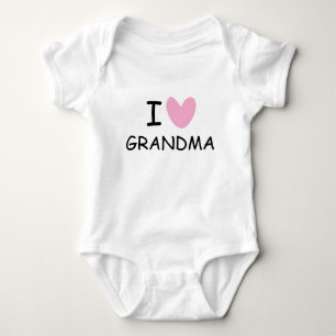Ich liebe Oma Baby-Body für neugeborenes Kind Baby Strampler