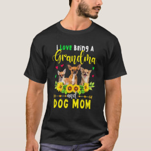 Ich Liebe, Oma und Hund Mama Chihuahua Hunde zu se T-Shirt