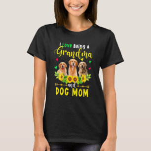 Ich Liebe, Oma und Hund Mama Golden Retriever T-Shirt