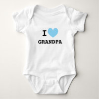 Ich liebe Opa Baby-Bodysuit für neugeborenen Enkel