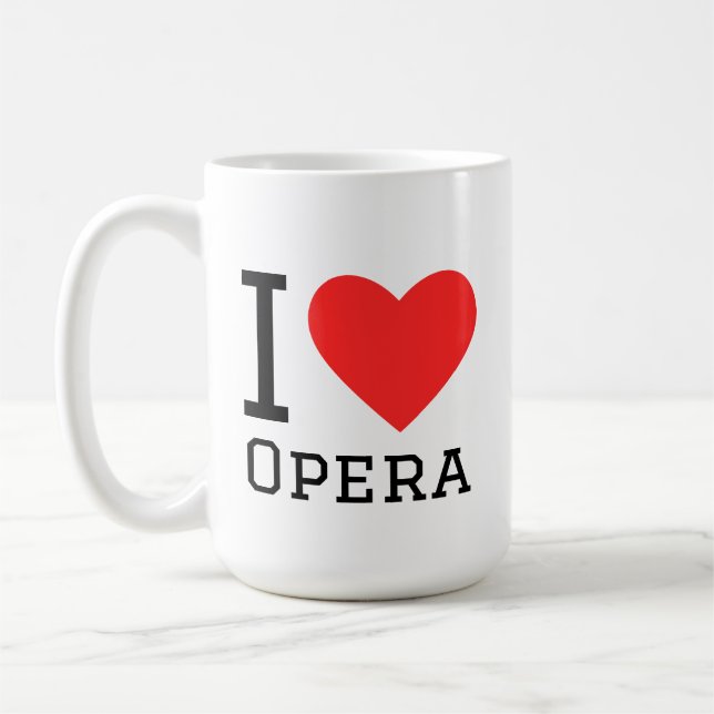 Ich liebe Oper Kaffeetasse (Links)