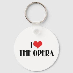 Ich liebe Opera Schlüsselanhänger