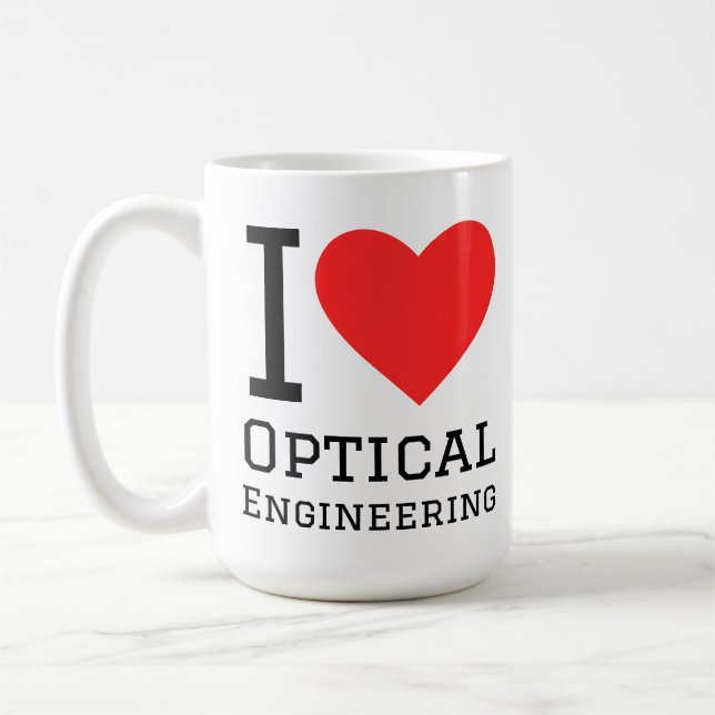 Ich liebe optische Ingenieurskunst  Kaffeetasse (Links)