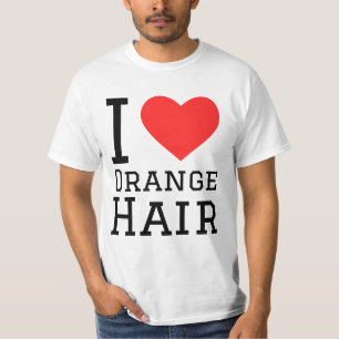 Ich liebe orange Haare T-Shirt
