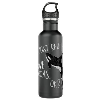 Ich Liebe Orcas, Ok Killer Whale Lover oder Edelstahlflasche