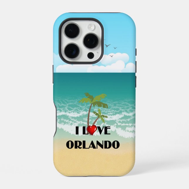 Ich liebe Orlando, Florida iPhone Hülle (Rückseite)