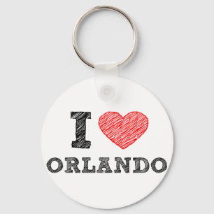 Ich-Liebe-Orlando Schlüsselanhänger