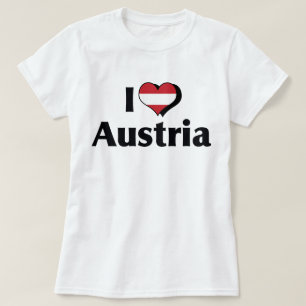 Ich liebe Österreich-Flagge T-Shirt
