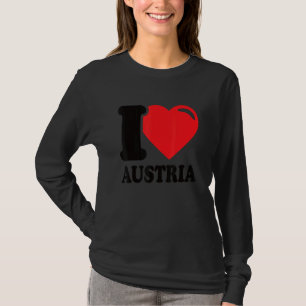Ich liebe Österreich Heimat Österreichische Flagge T-Shirt