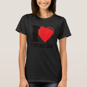Ich liebe Österreich Heimat Österreichische Flagge T-Shirt