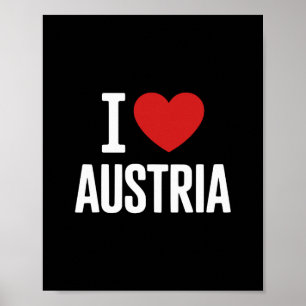 Ich liebe Österreich Österreich Skiurlaub Österrei Poster