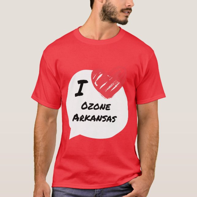 Ich liebe Ozone Arkansas T-Shirt (Vorderseite)