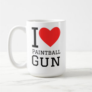 Ich liebe Paintballwaffe Kaffeetasse