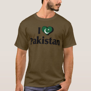 Ich liebe Pakistan-Flag-Shirt T-Shirt