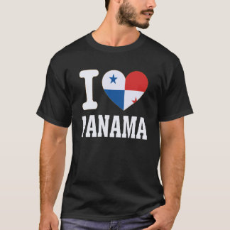 Ich liebe Panama Herz Souvenir Liebhaber Stolz Rei T-Shirt