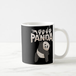 Ich liebe Panda ASL-Handgeste Gehörloser Hörverlus Kaffeetasse