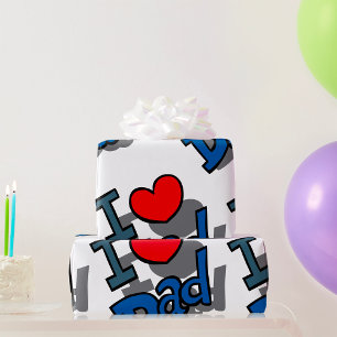 Ich liebe Papa Geschenkpapier