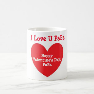Ich liebe Papa - Roter Valentinstag - Kaffeetasse