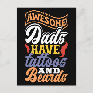Ich liebe Papa Tattoo Perfektes Vatertagsgeschenk Feiertagspostkarte