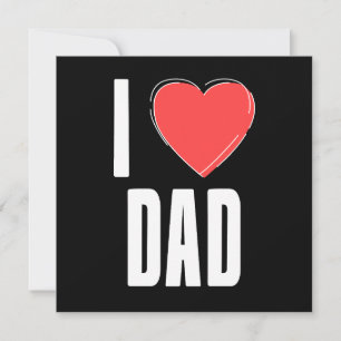 Ich liebe Papa-Typografie Vatertagskarte Feiertagskarte