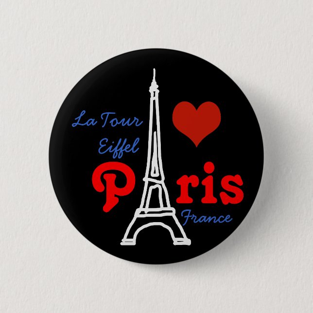 Ich Liebe Paris ... Button (Vorderseite)